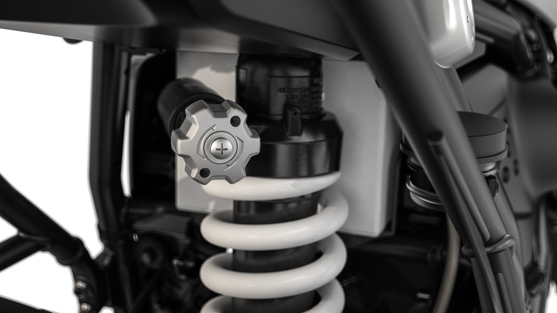 We see the spring strut of the R nineT Pure.