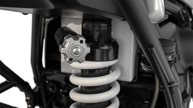 We see the spring strut of the R nineT Pure.