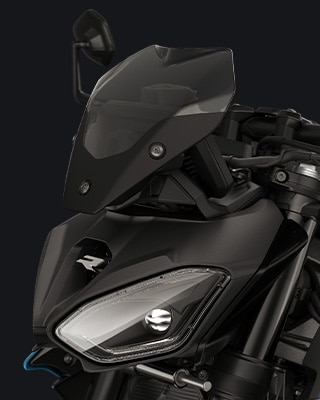 The optional Sport windscreen